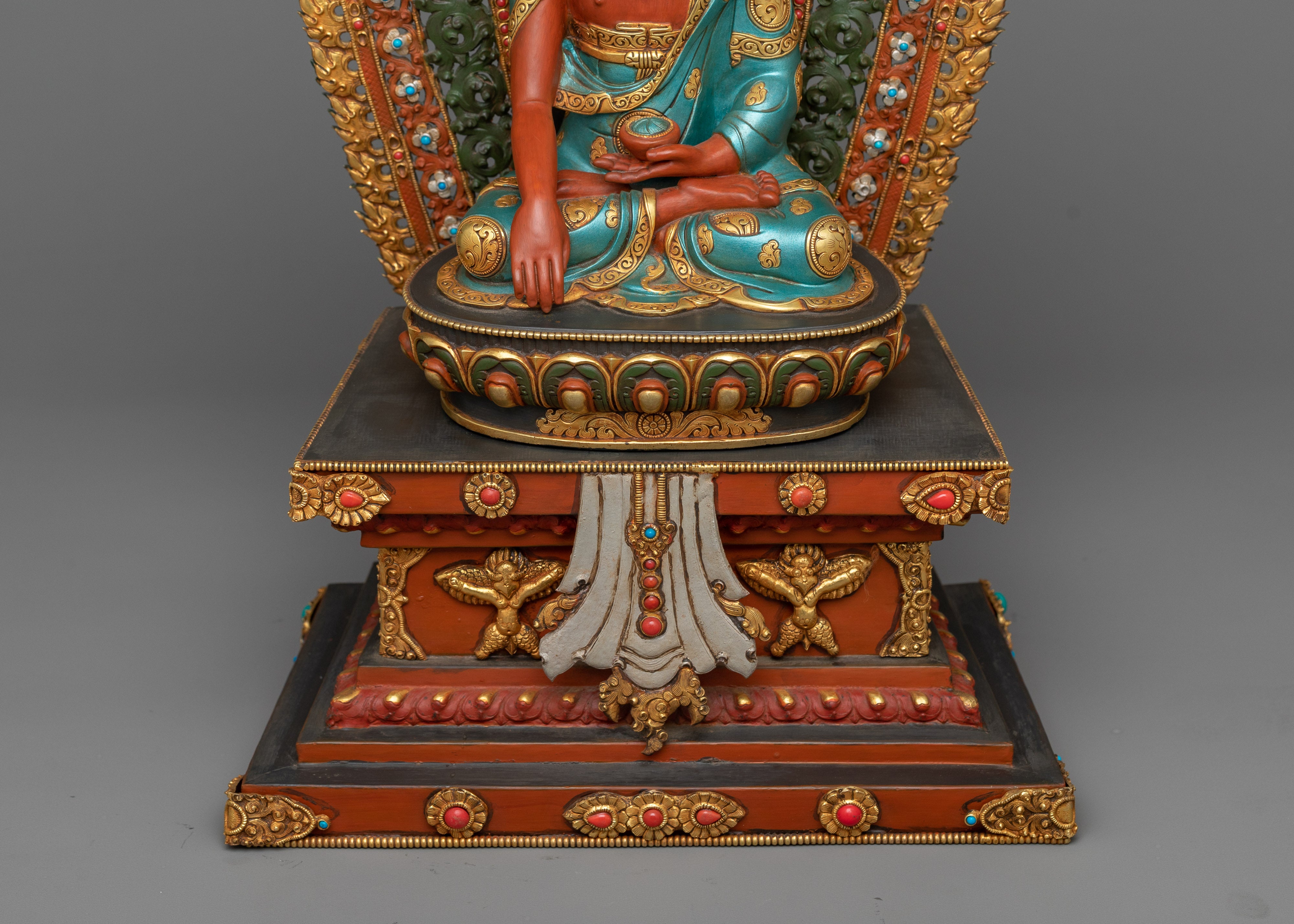 Divine Buddha Shakyamuni on Throne | Illumination of the Dharma