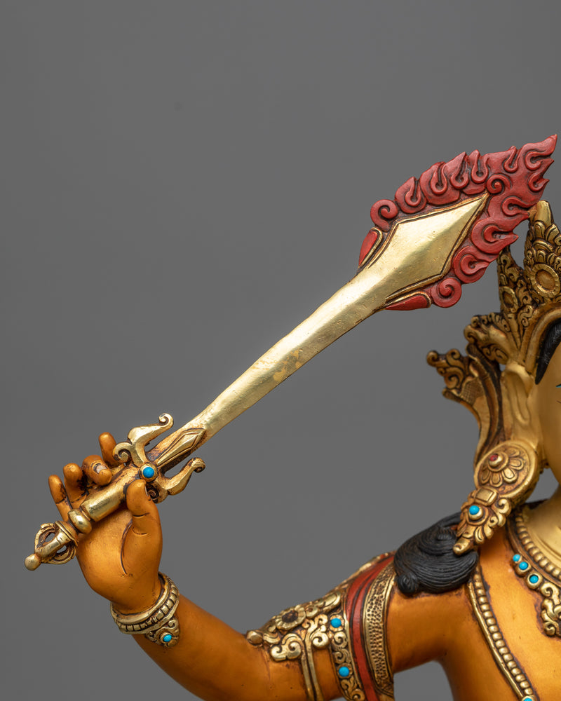 Bodhisattva Manjushri Idol | The Quintessence of Divine Wisdom