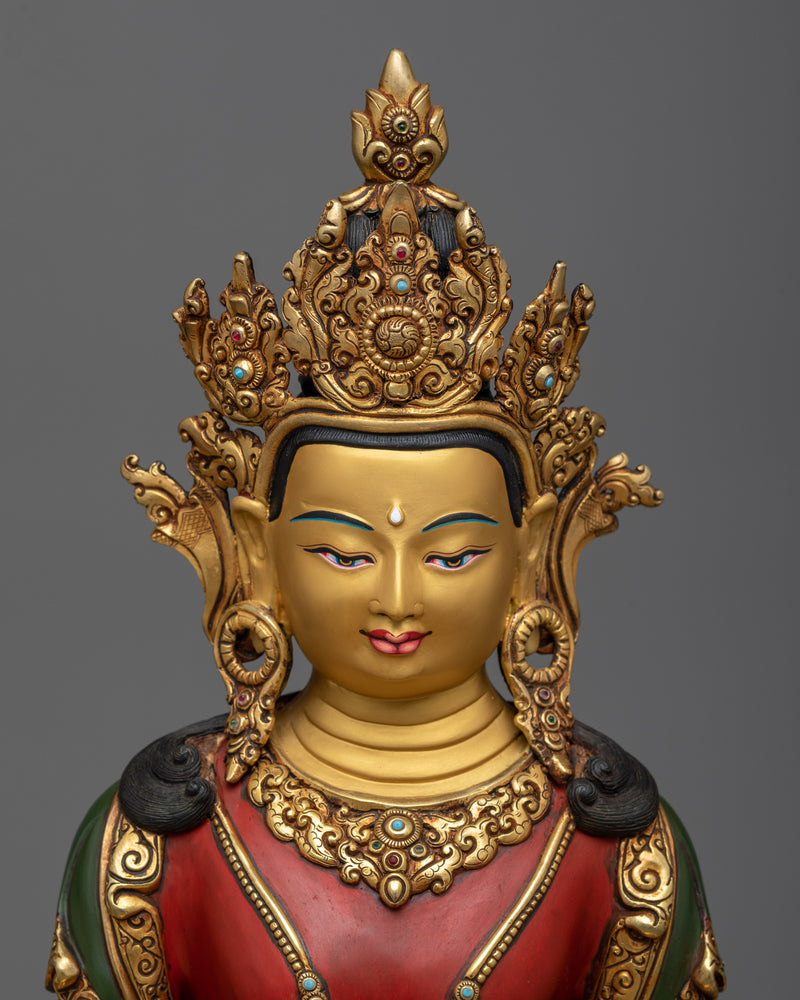amitayus red sculpture