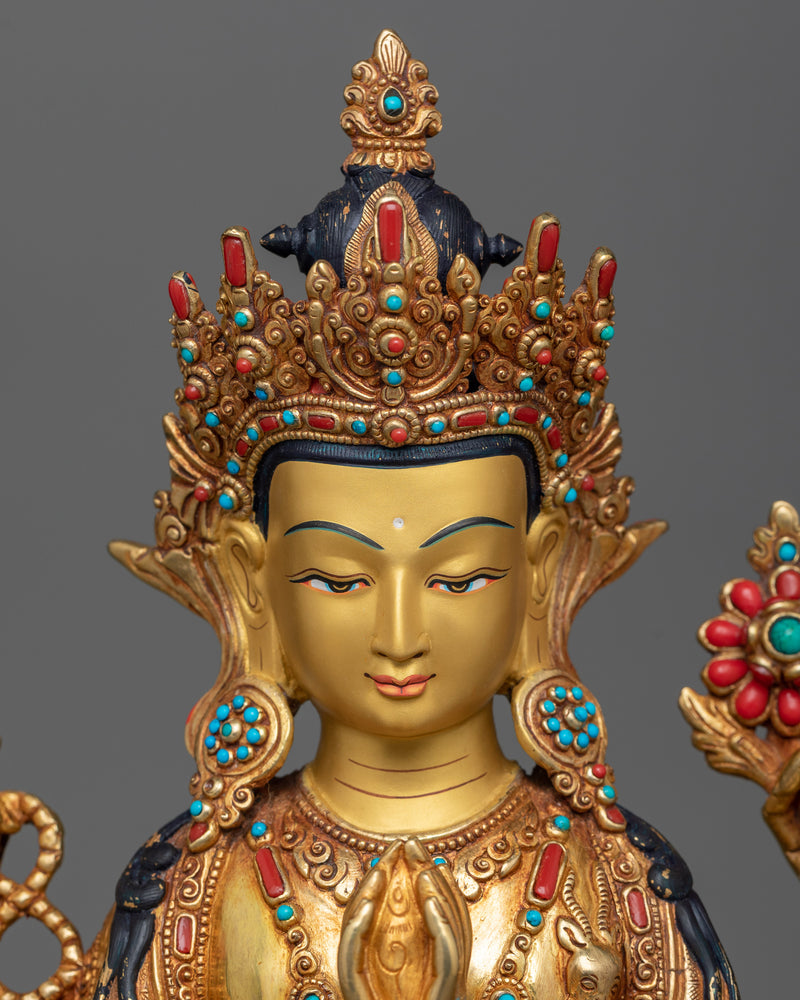 4-armed-bodhisattva-chenrezig-idol
