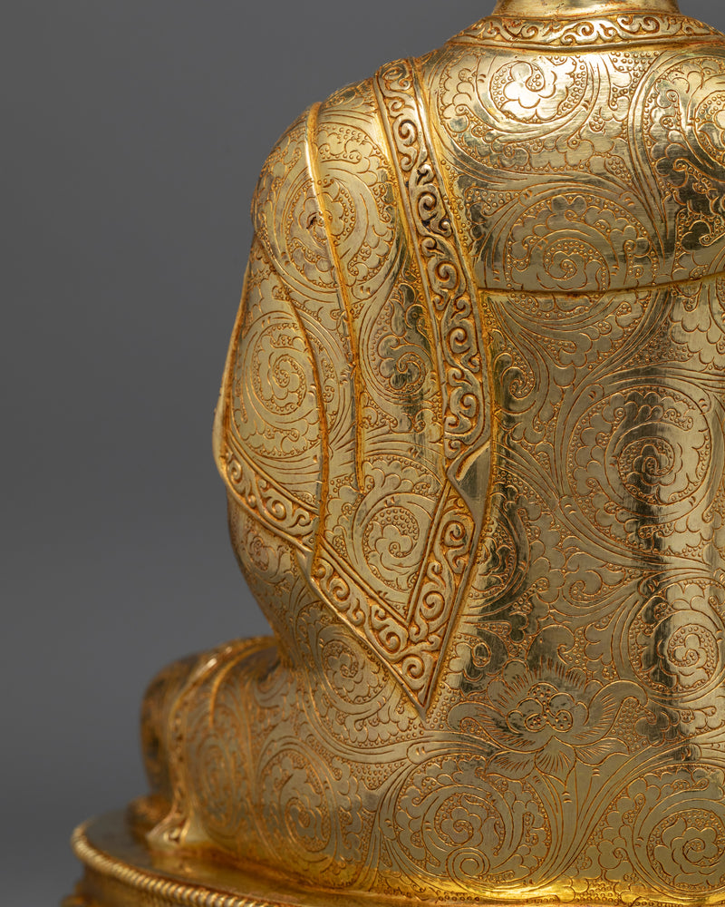 Shakyamuni Buddha Copper Sculpture | Himalayan Traditional Artwork