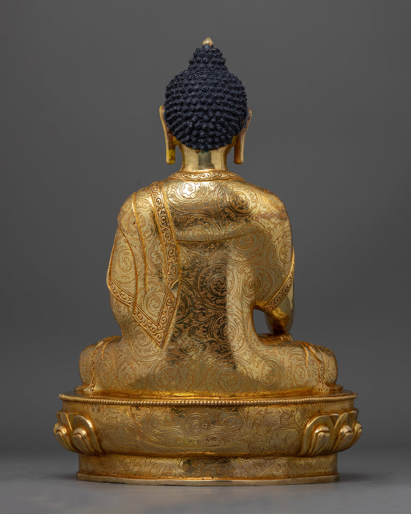 Shakyamuni Buddha Copper Sculpture | Himalayan Traditional Artwork