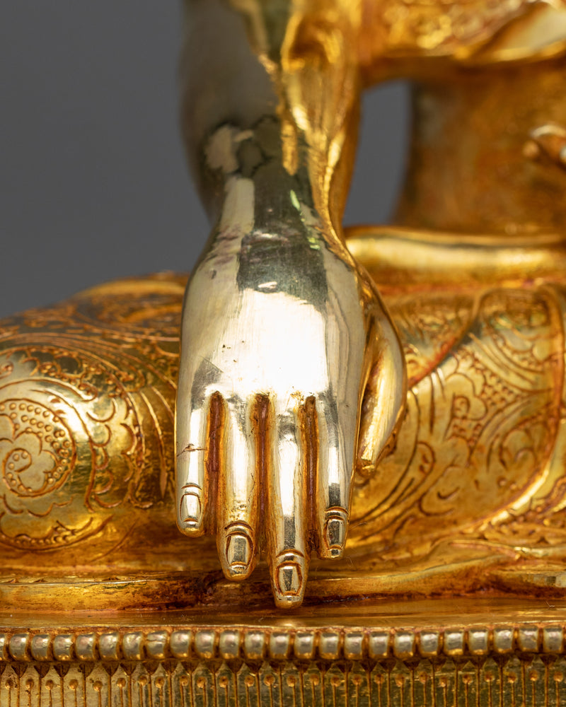 Shakyamuni Buddha Copper Sculpture | Himalayan Traditional Artwork