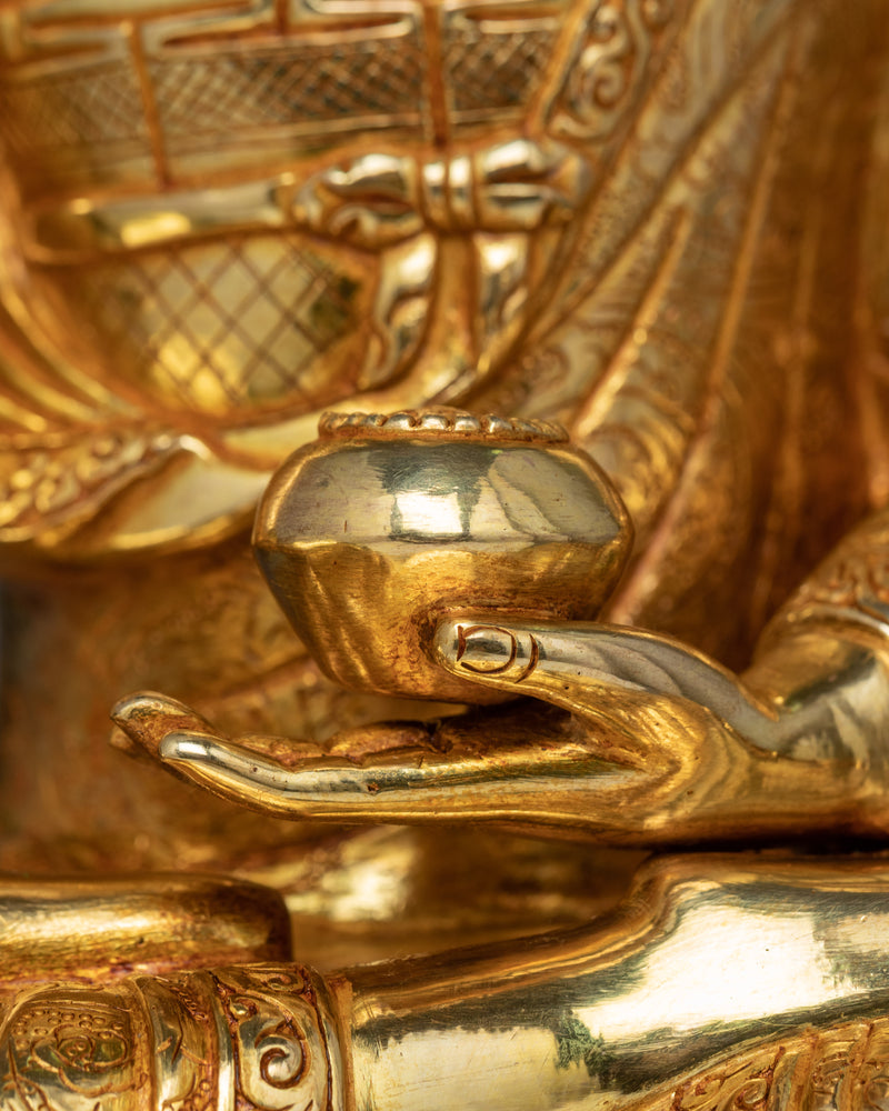 Shakyamuni Buddha Copper Sculpture | Himalayan Traditional Artwork