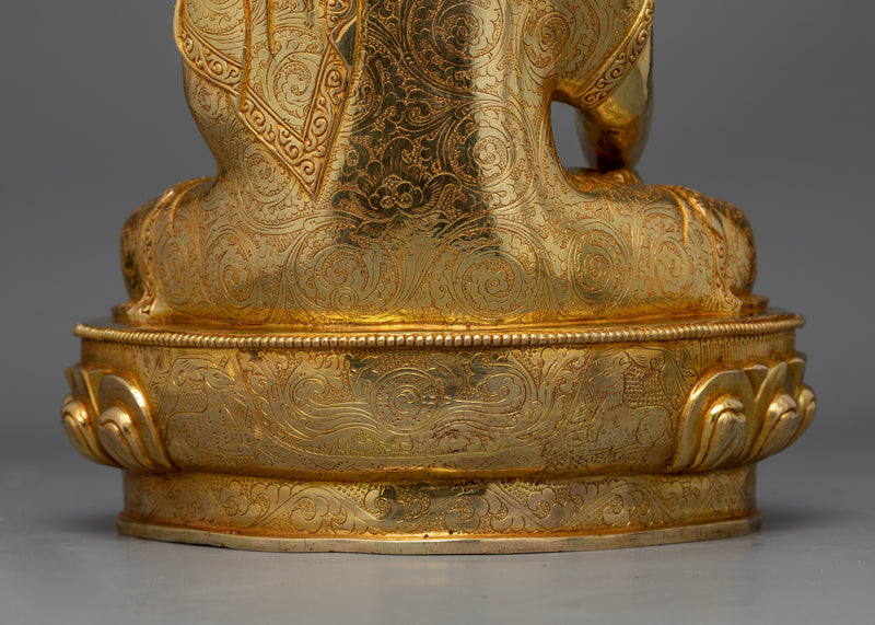 Shakyamuni Buddha Copper Sculpture | Himalayan Traditional Artwork