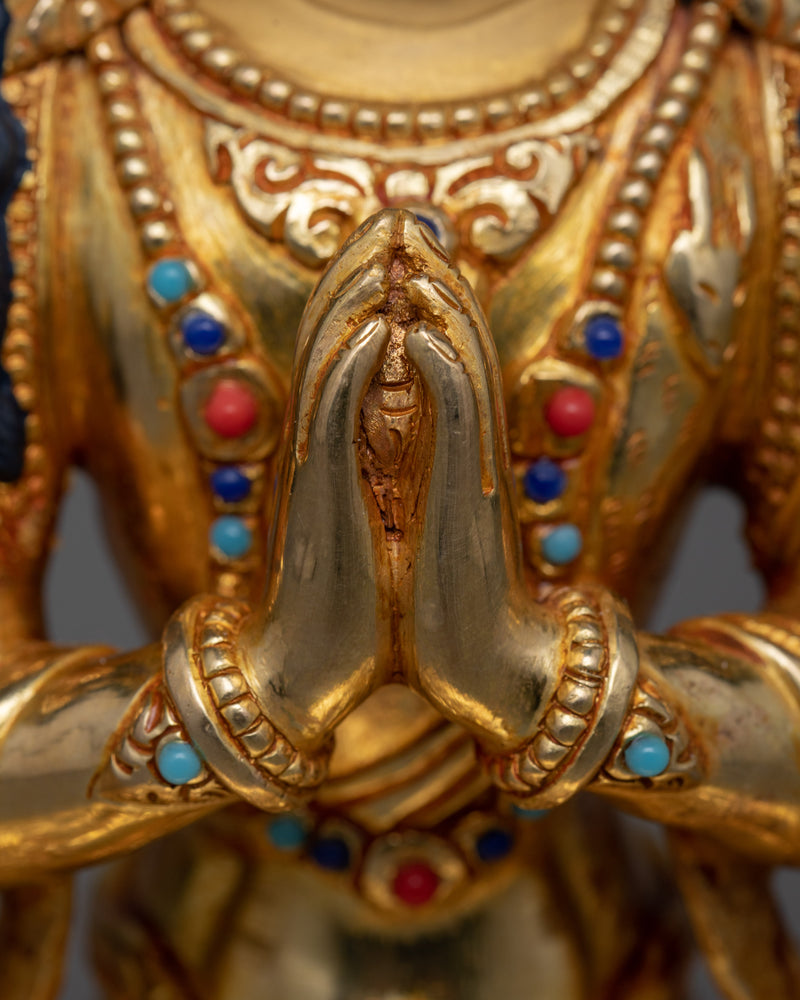 4-Armed Lokeshvara Sculpture | Beacon of Infinite Compassion