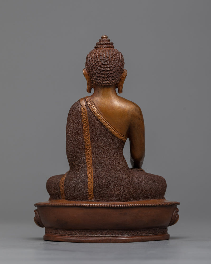 Shakyamuni Buddha: Oxidized Copper Idol of Awakening | Himalayan Artwork