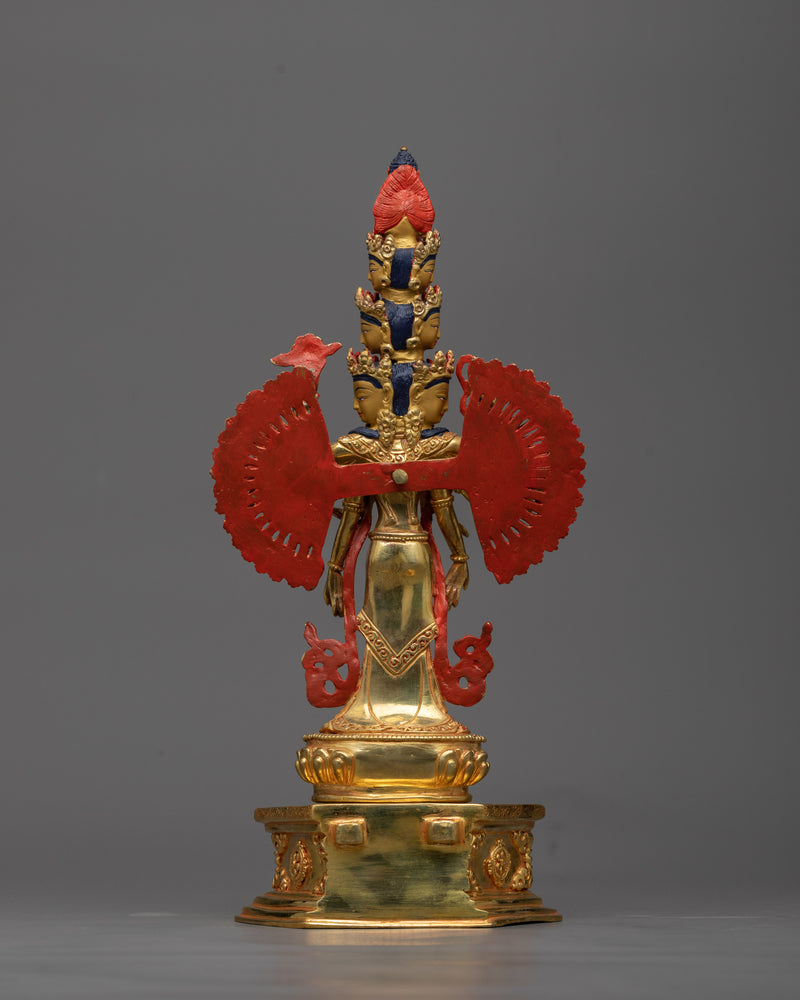 1000-Armed Lokeshvara Gold-Gilded Sculpture | Infinite Compassion