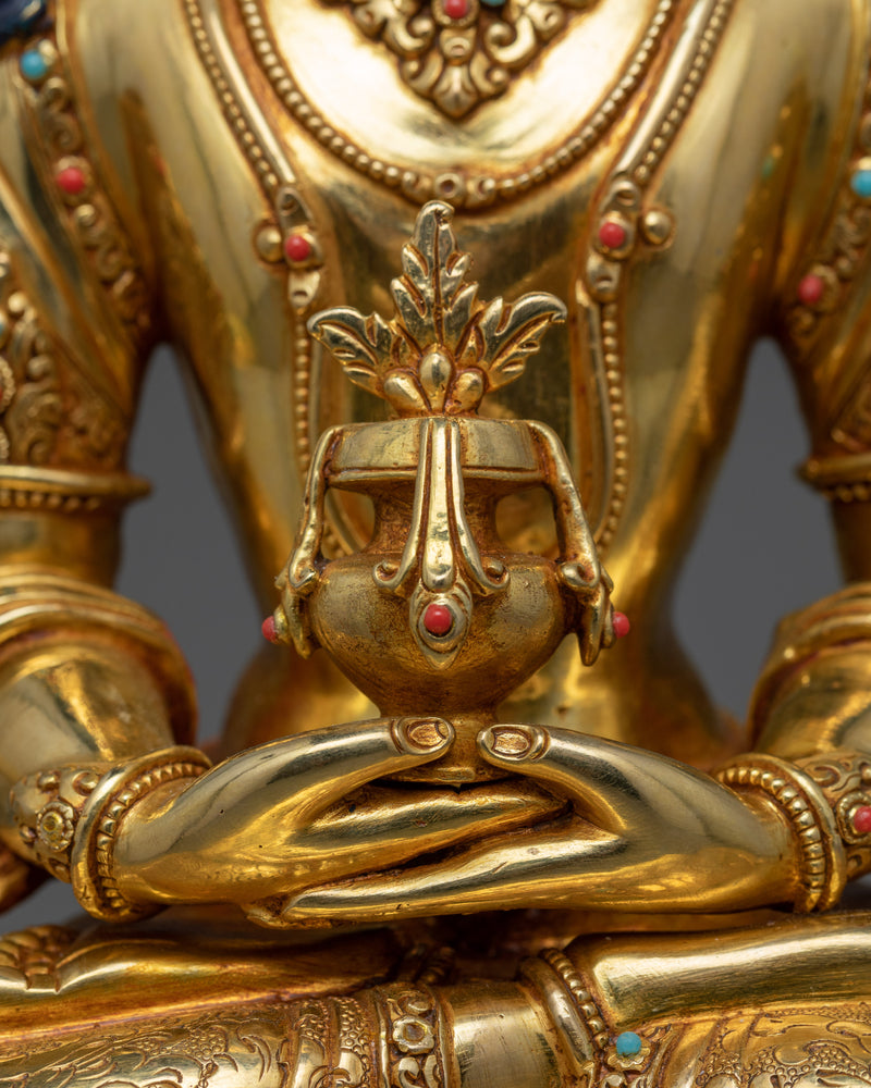 Divine Copper Sculpture of Amitayus | Fountain of Eternal Life and Vitality