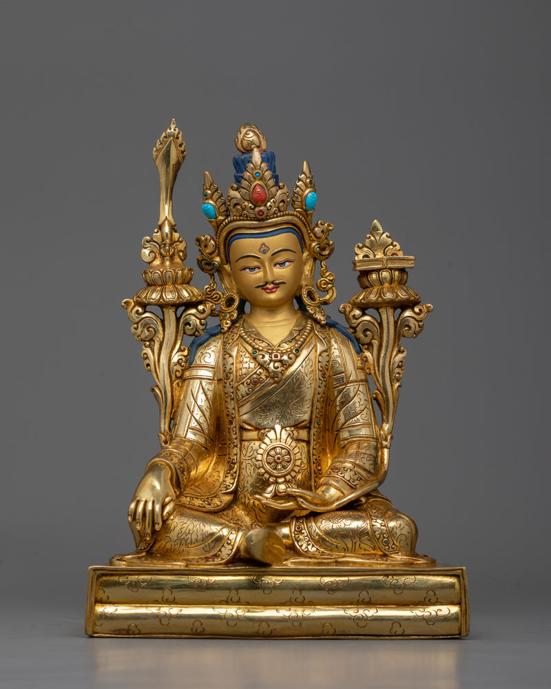 Guru Orgyen Norla with Trisong Detsen & Santaraksita in Unity | Buddhist Art