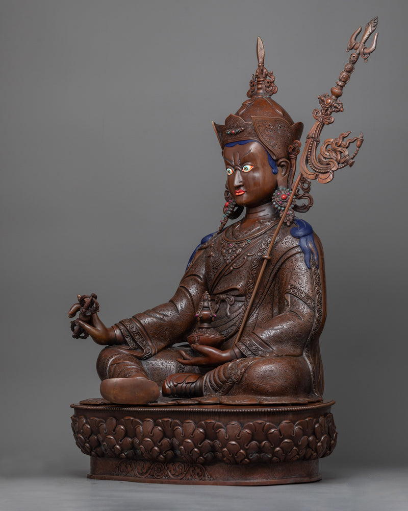 guru-rinpoche-copper sculpture