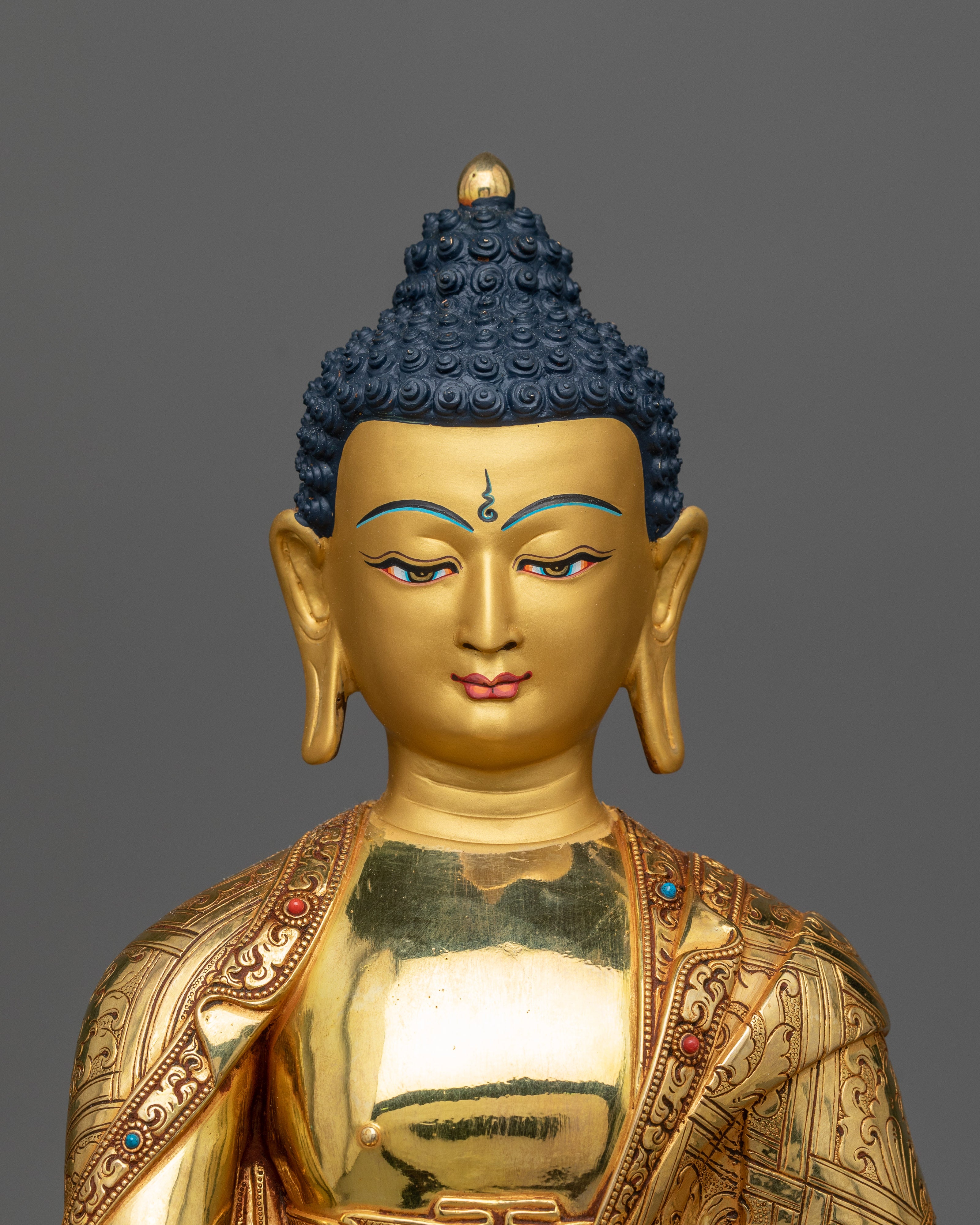 Buddha shakyamuni copper sculpture