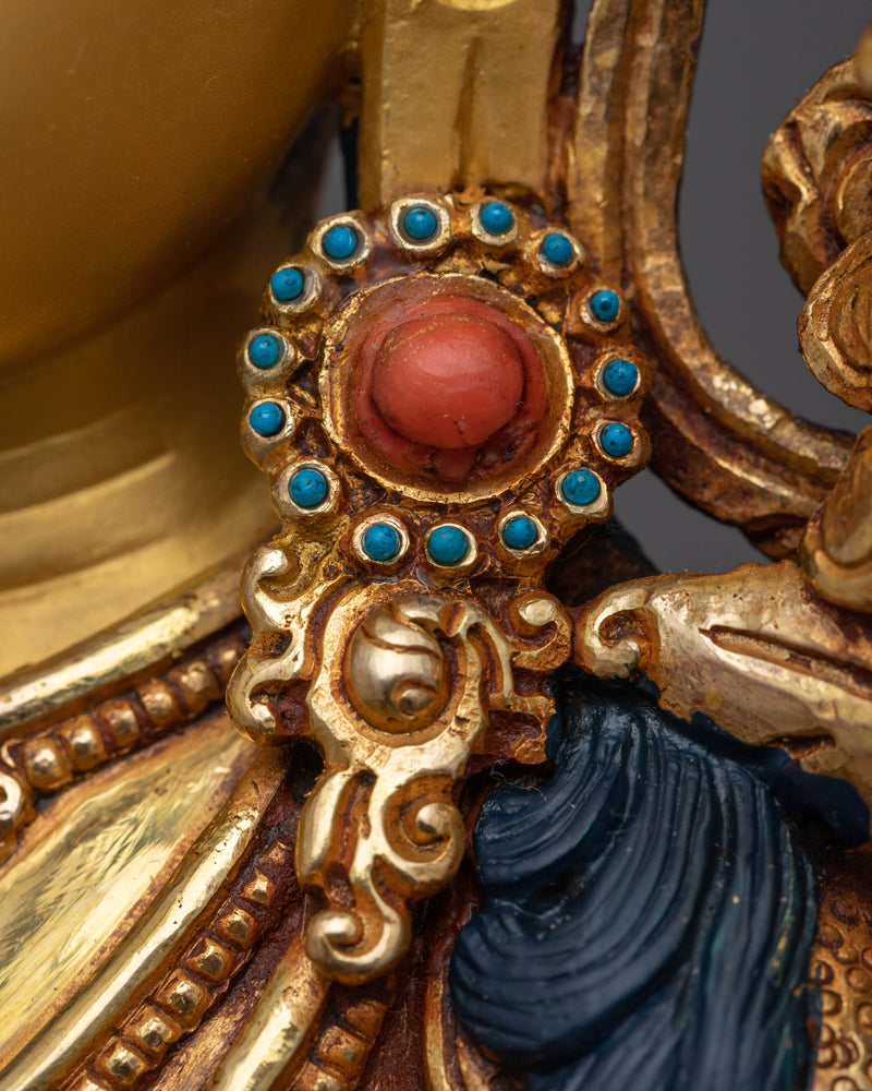 Manjushri Bodhisattva Copper Sculpture Majesty | Traditional Artwork