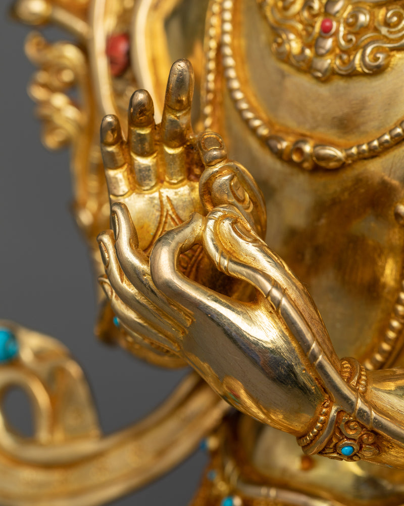 Maitreya Buddha of the Future in Gilded Grandeur | Dawn of Hope