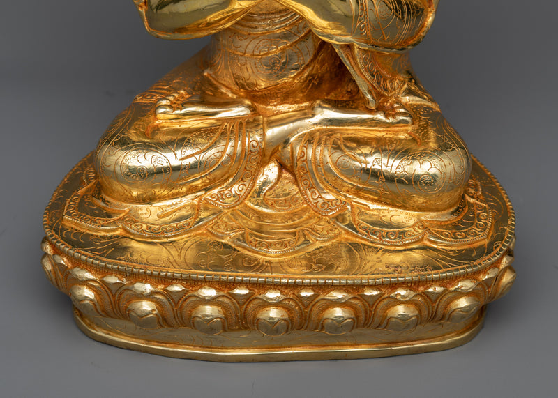 Tsongkhapa with Disciples Sculpture Set | Beacon of Wisdom and Enlightenment