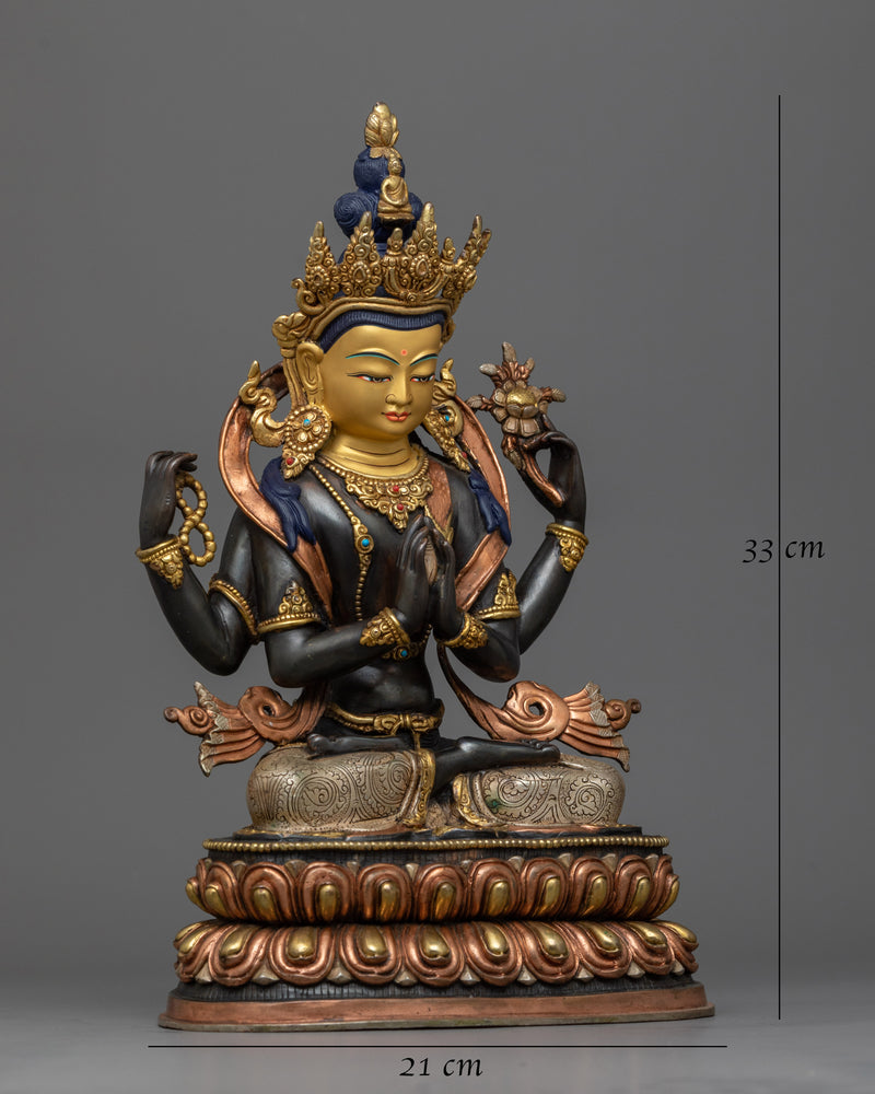 Chenrezig Karuna Bodhisattva Statue of Serene Grace | Radiant Compassion