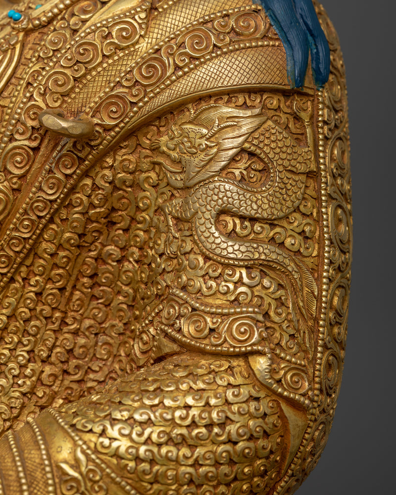 The Padma Sambhava Statue in Gold Splendor | The emanation of Enlightenment