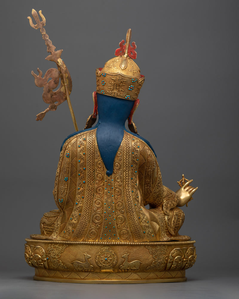 The Padma Sambhava Statue in Gold Splendor | The emanation of Enlightenment