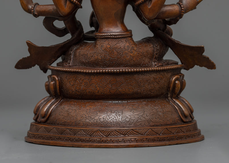 The Vasu Dhara Sculpture in Timeless Copper | Abundance in Oxidation