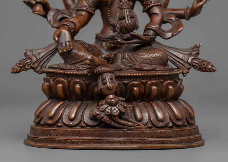 The Vasu Dhara Sculpture in Timeless Copper | Abundance in Oxidation