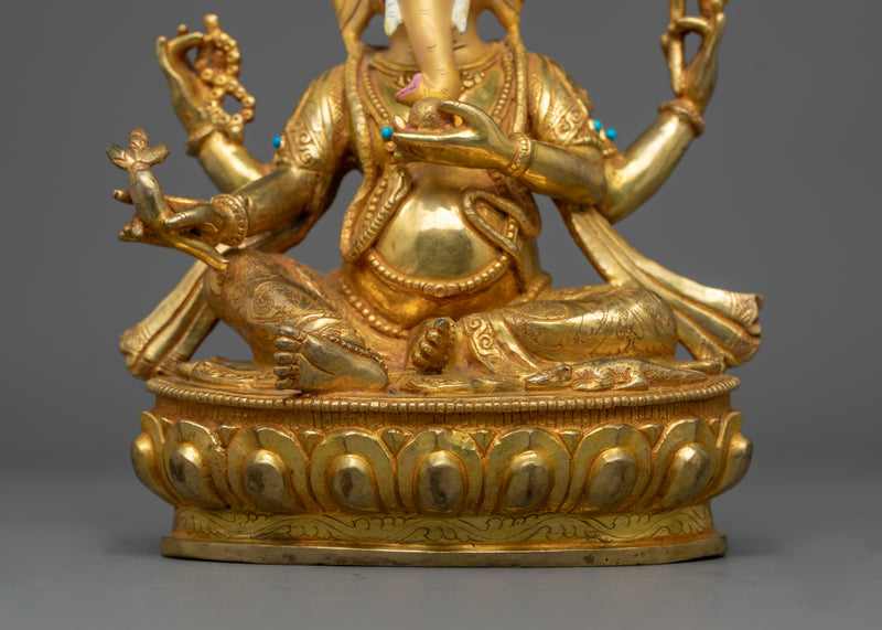 9 Inch Ganesh Statue | Handmade elephant-headed Ganapati Sculpture