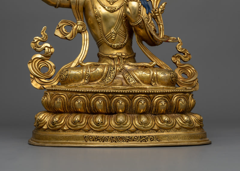 Handmade Manjushree Statue | Wisdom Deity of Bodhisattva