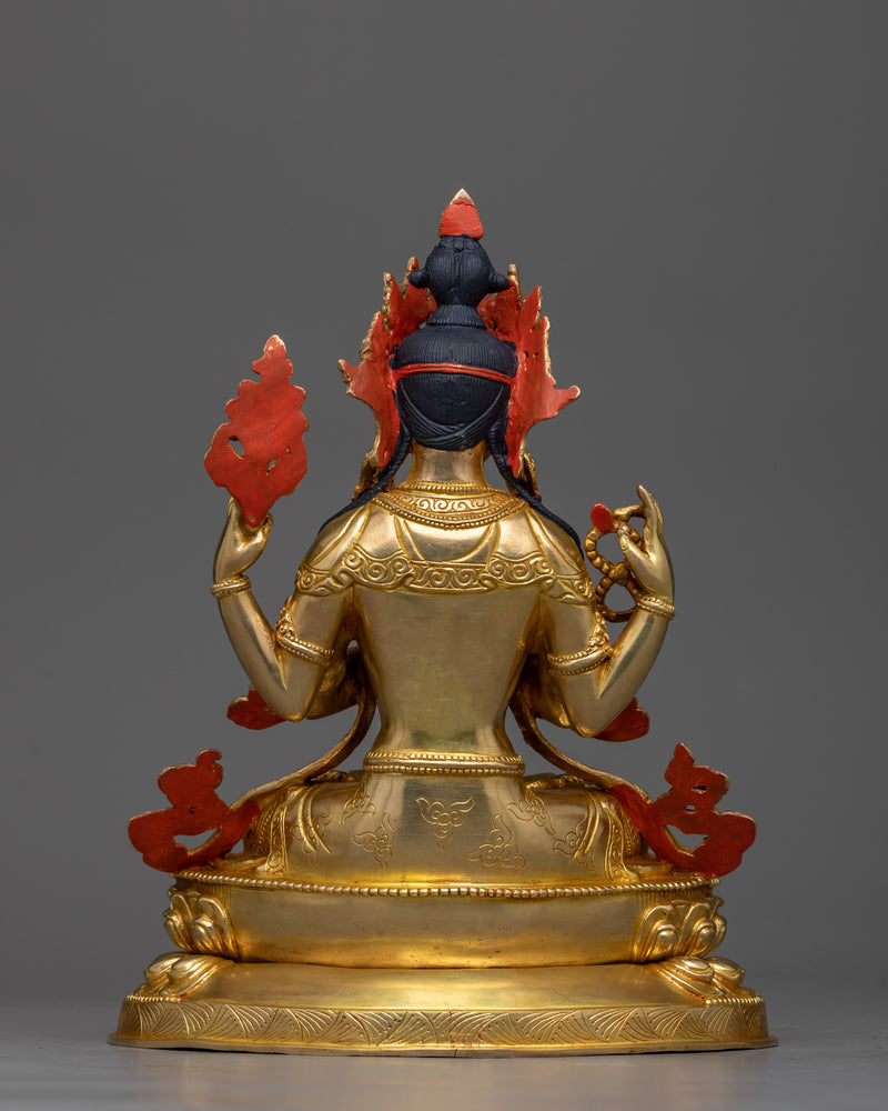 The 4-Armed Chenrezig Bodhisattva | Compassion in Every Direction