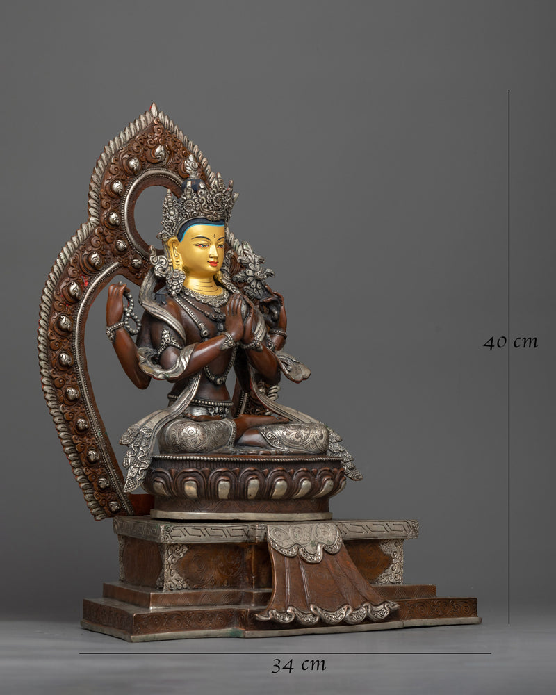 chenrezig-bodhisattva sculpture