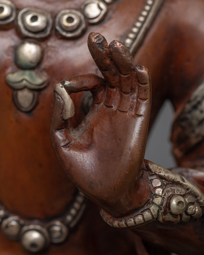 Manjushri Seated on Grand Throne Statue | Himalayan Buddhist Artwork