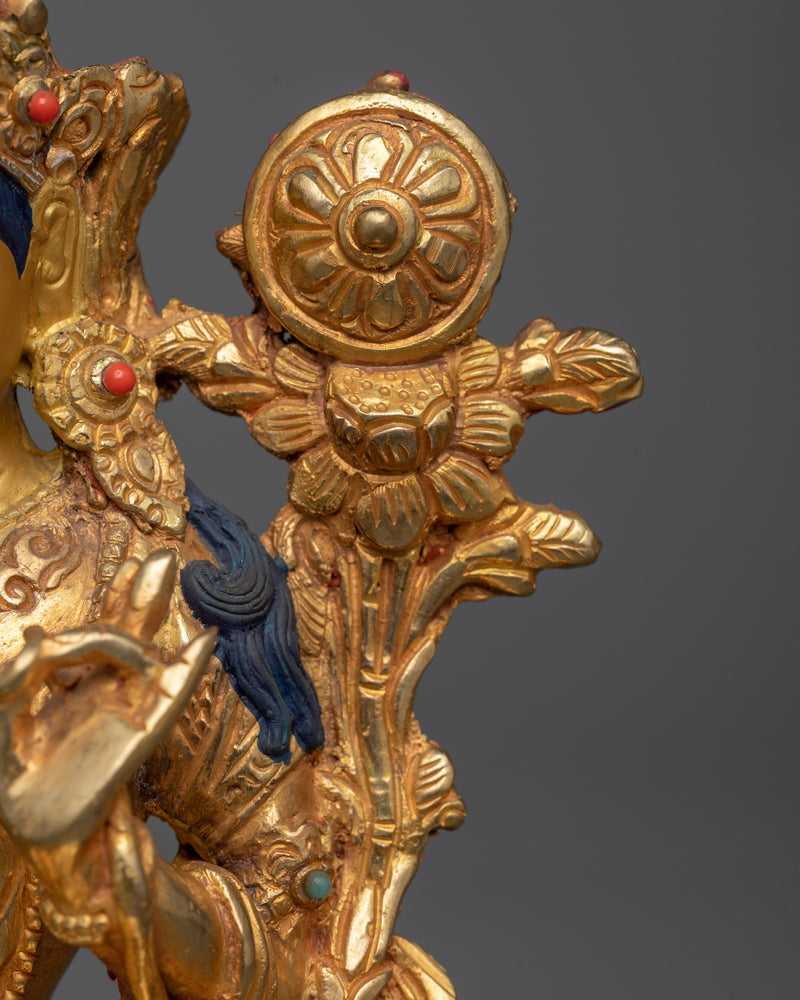Twenty-One Tara Sculpture Set in Golden Radiance | The Sacred Assembly