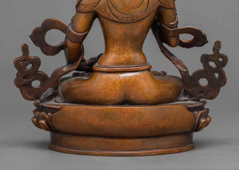 Bodhisattva Vajra Sattva in Oxidized Elegance | Purity Embodied in Sculpture