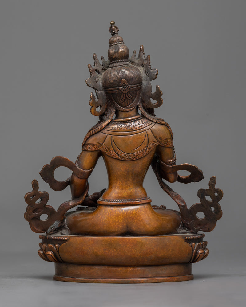 Bodhisattva Vajra Sattva in Oxidized Elegance | Purity Embodied in Sculpture