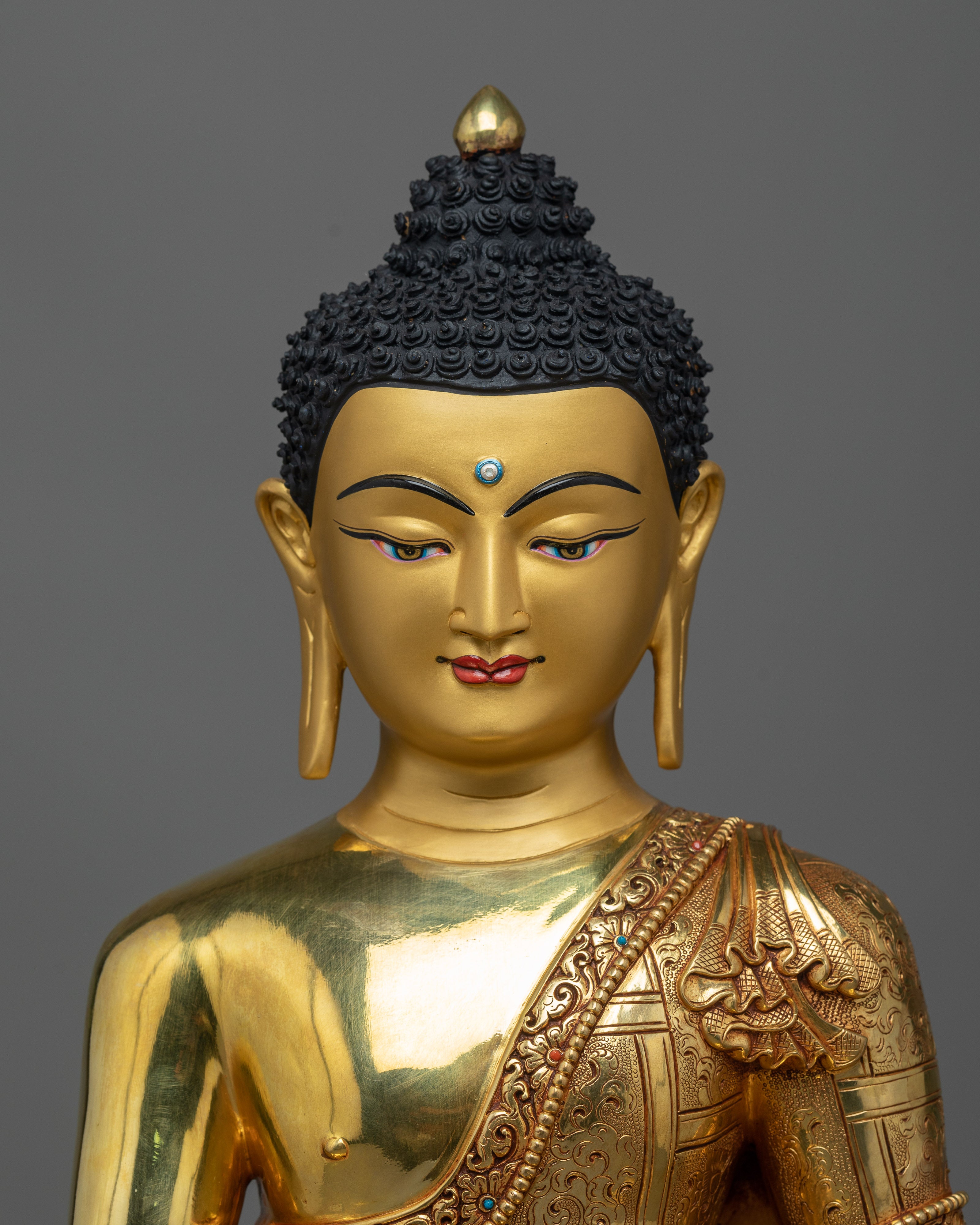 shakyamuni-buddha Triple layer gold coated statue