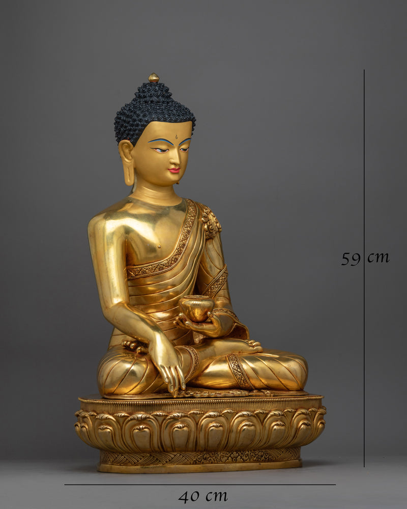 Three-Buddha Copper Statue Set | Trinity of Enlightenment