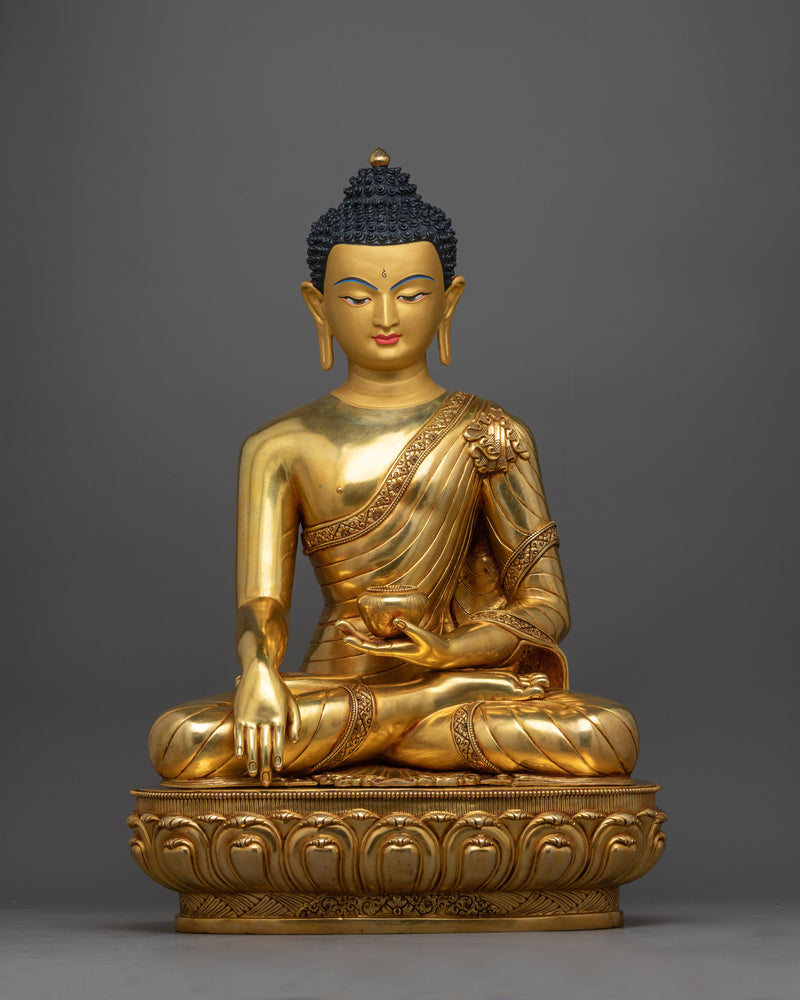 Three-Buddha Copper Statue Set | Trinity of Enlightenment