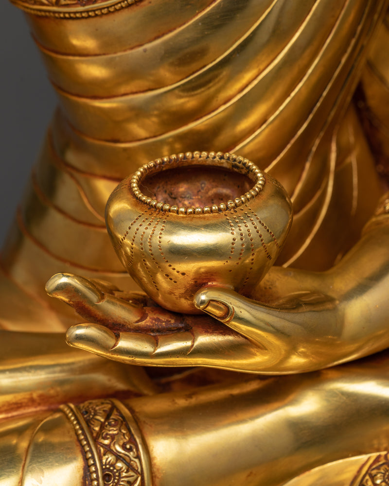 Three-Buddha Copper Statue Set | Trinity of Enlightenment