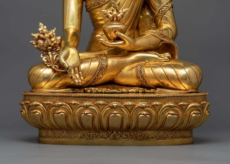 Bhaisajya Guru Buddha Sculpture | Nepalese Hand-crafted Artwork