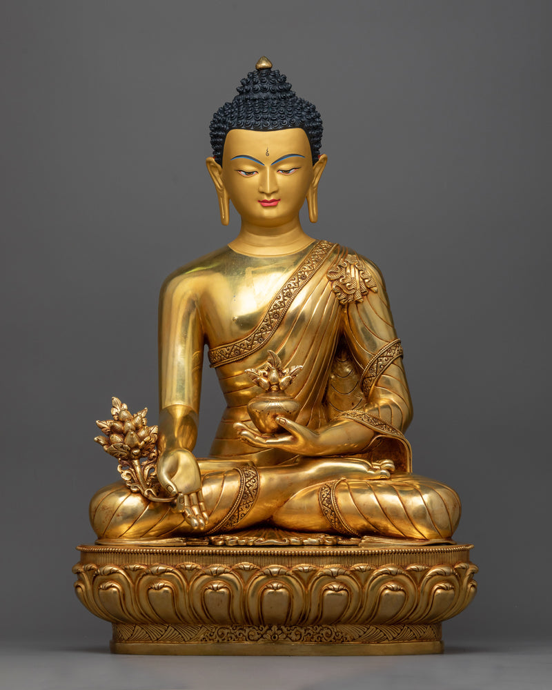 Three-Buddha Copper Statue Set | Trinity of Enlightenment