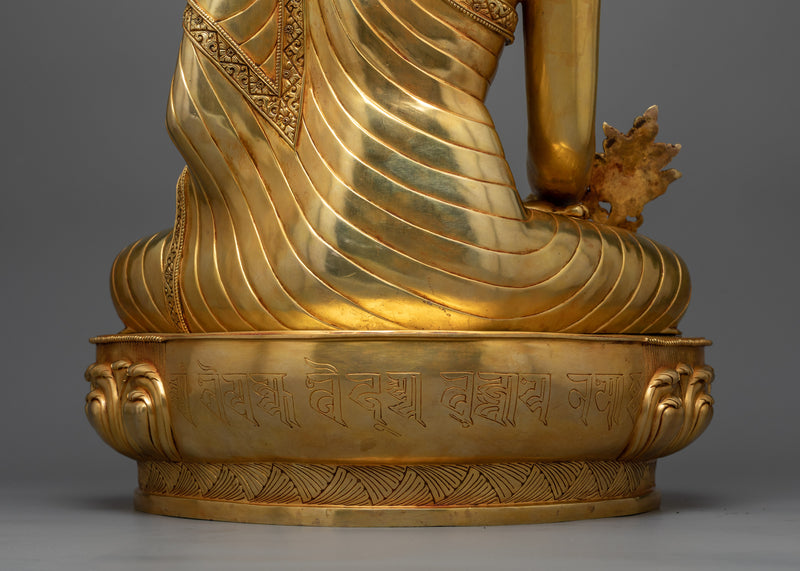 Three-Buddha Copper Statue Set | Trinity of Enlightenment