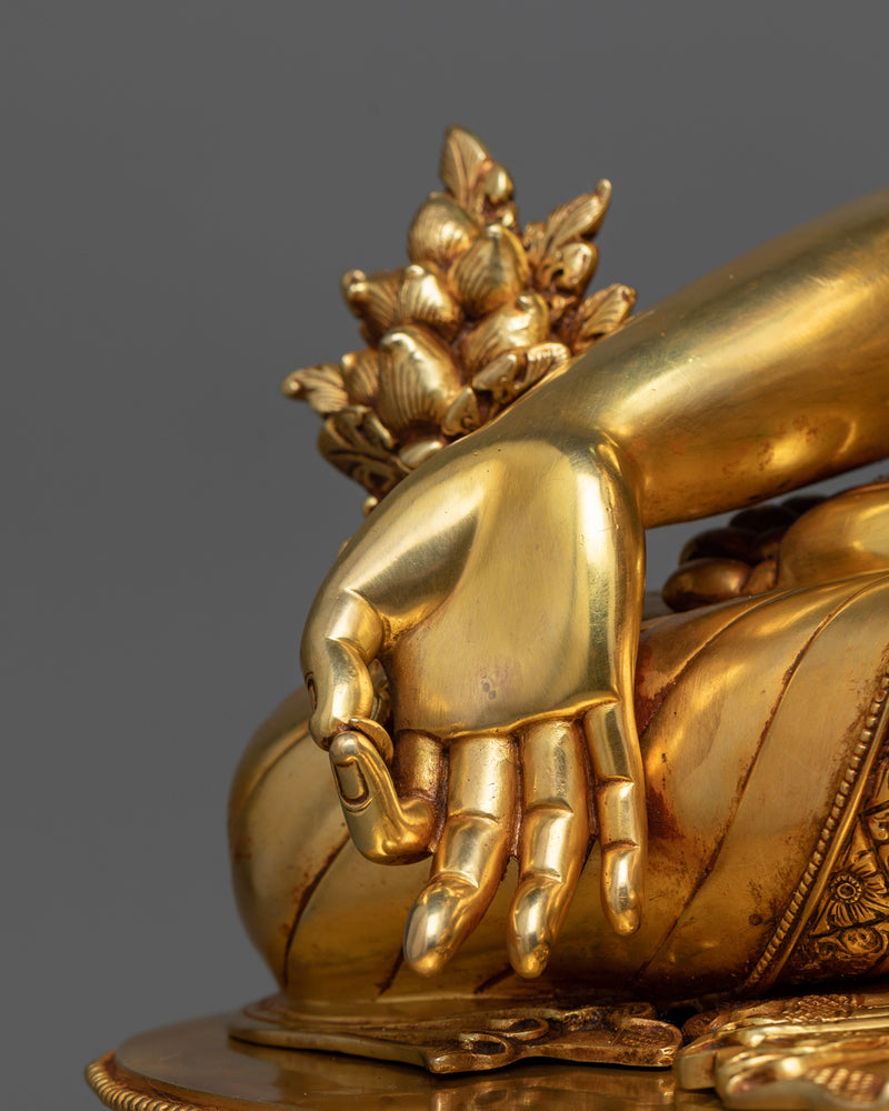 Three-Buddha Copper Statue Set | Trinity of Enlightenment