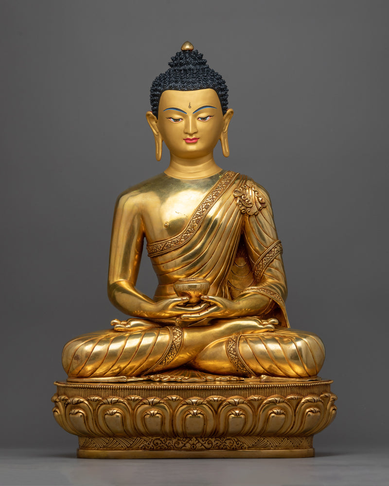 Three-Buddha Copper Statue Set | Trinity of Enlightenment