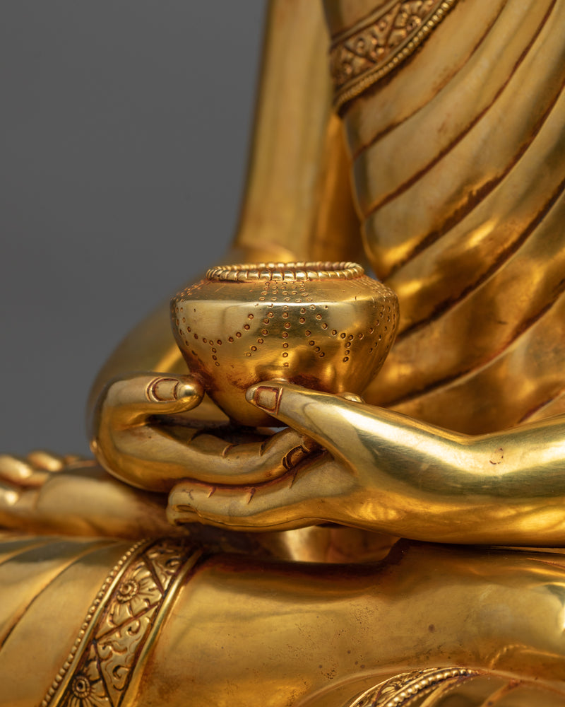 Three-Buddha Copper Statue Set | Trinity of Enlightenment