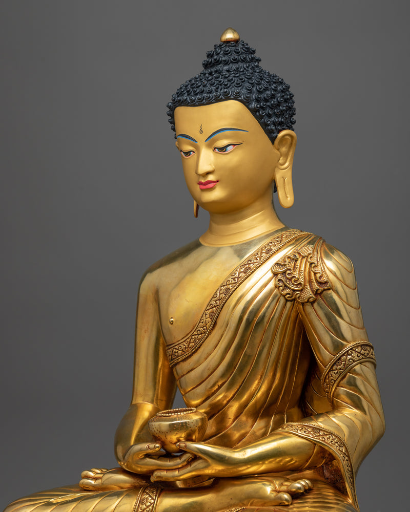 Three-Buddha Copper Statue Set | Trinity of Enlightenment
