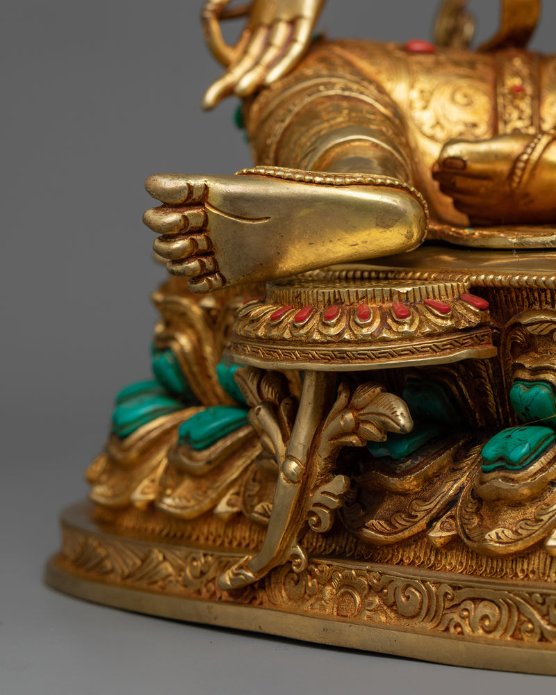 Arya Green Tara Idol | Nepalese Hand-crafted Sculptures