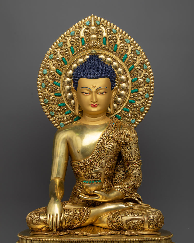 beautiful statue of shakyamuni-buddha
