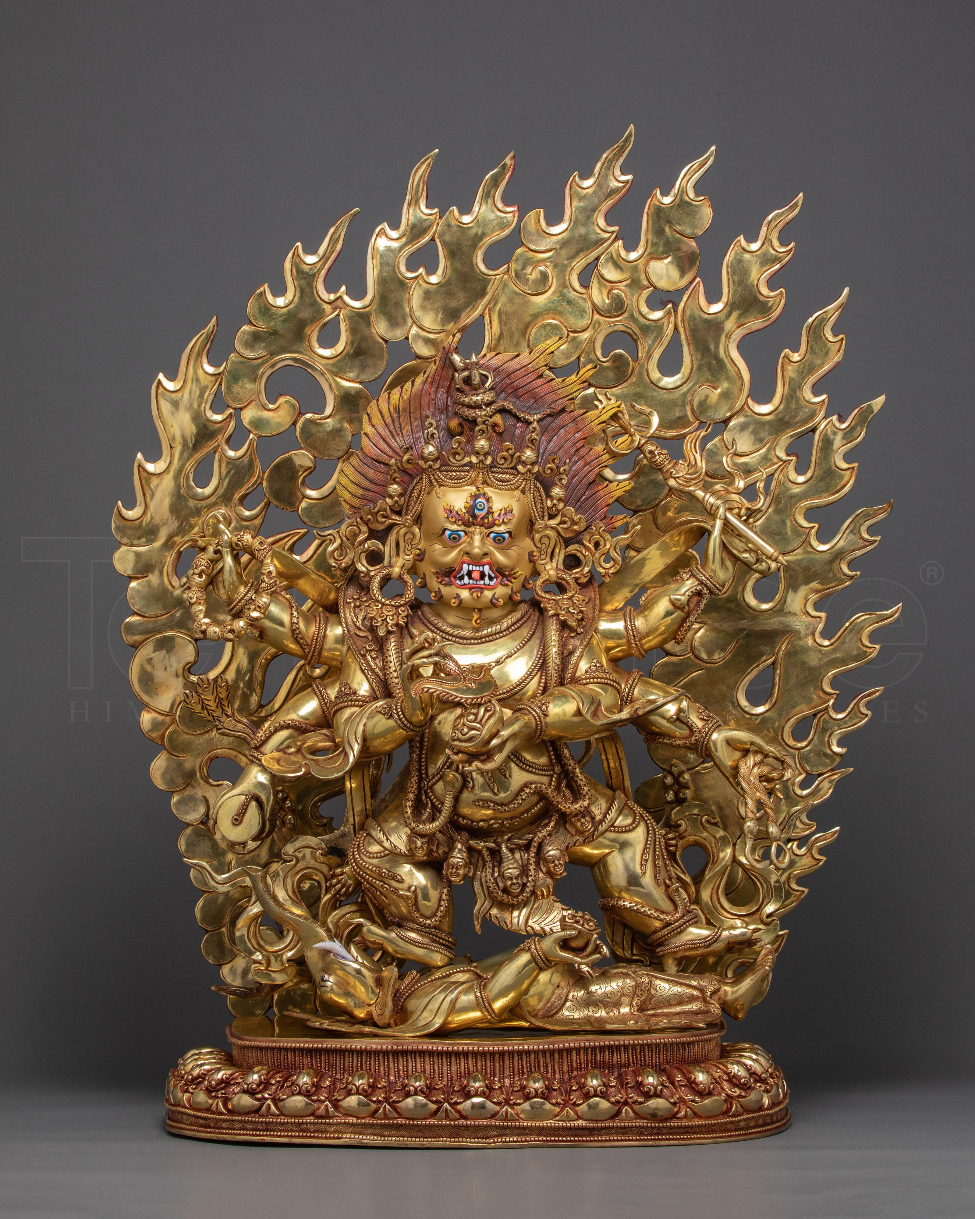 Six Armed Mahakala | Traditional Buddhist Statue