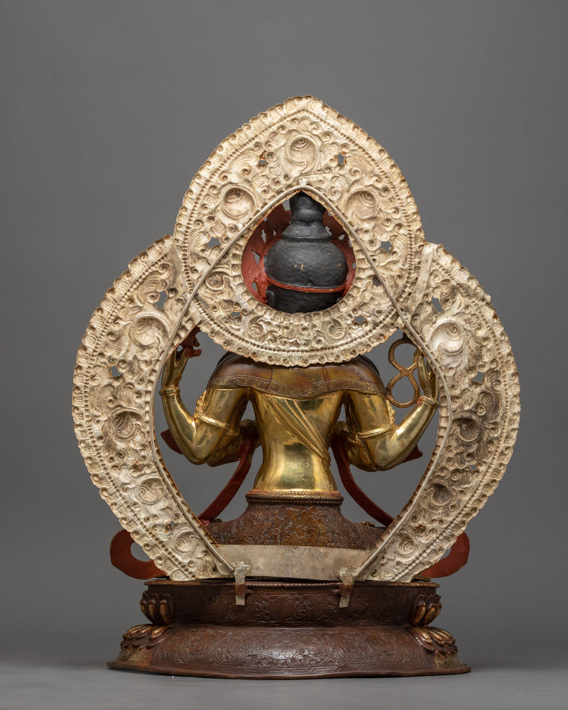 The Majestic Chenrezig Bodhisattva Idol | Himalayan Buddhist Artwork