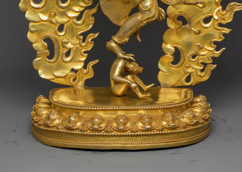 Premium Garuda Sculpture in 24K Gold | Himalayan Hand-crafted Statues