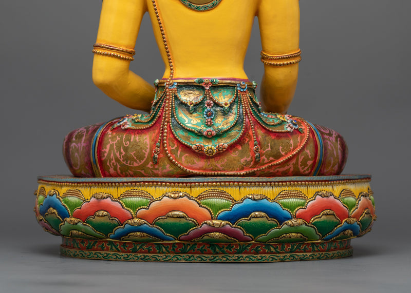 Beautiful Crown Shakyamuni Buddha Statue | Radiance of Enlightenment