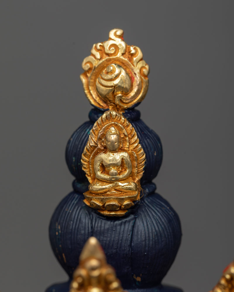 4-Arm Chenrezig Bodhisattva in 24K Gold | Embodiment of Compassion
